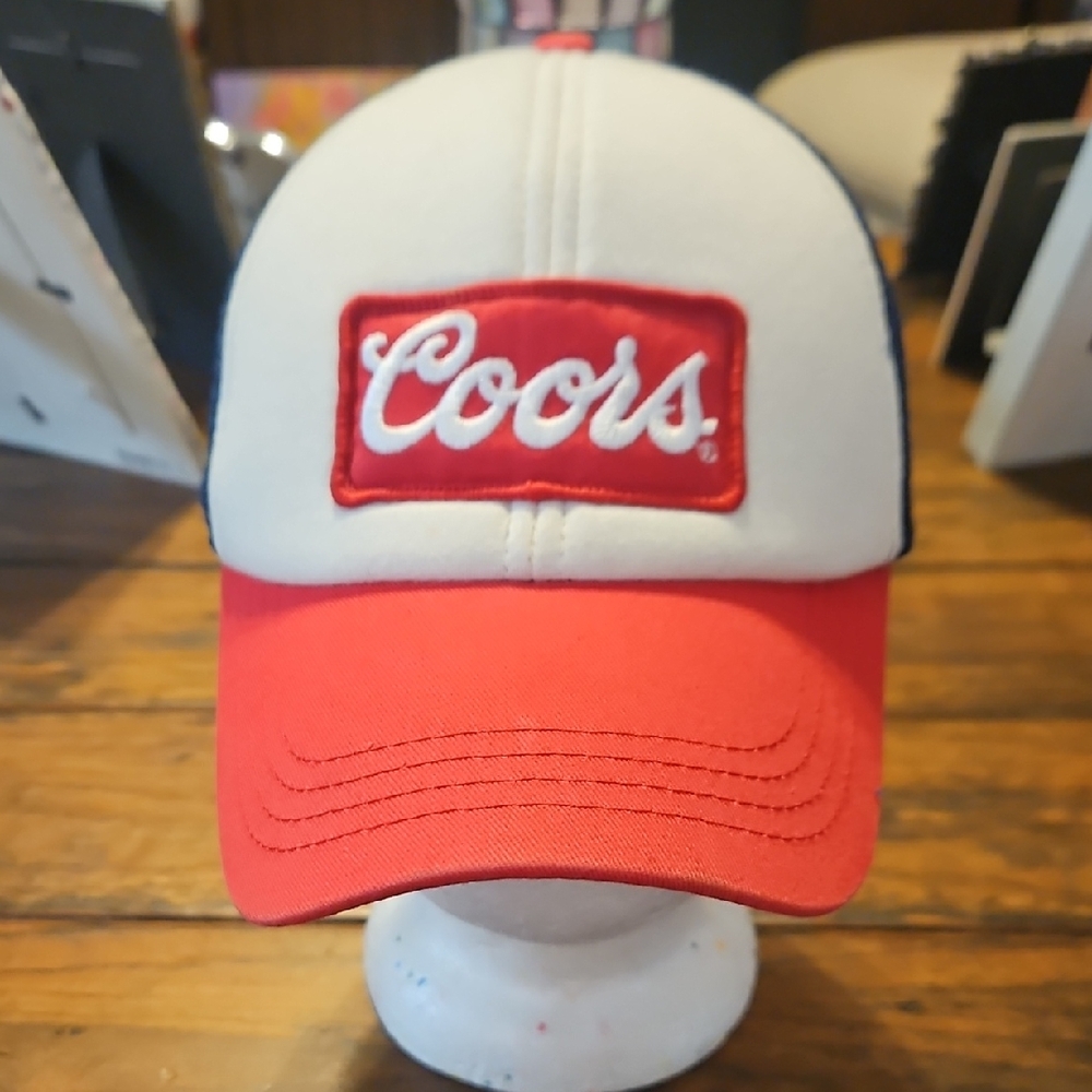Coors Red and White Cap